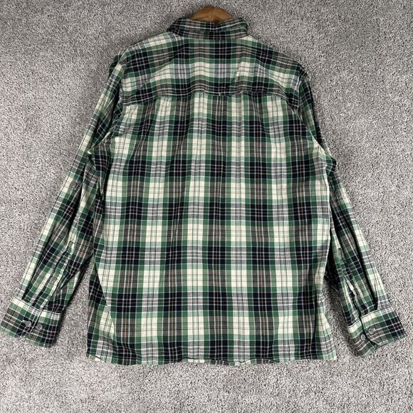 Croft Barrow Quick Dry Shirt Men L Plaid Vented Roll Tab Hiking Outdoors Fishing - Picture 7 of 8